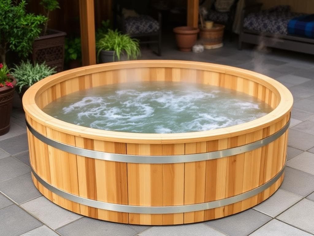 Family Wood Fired Tub